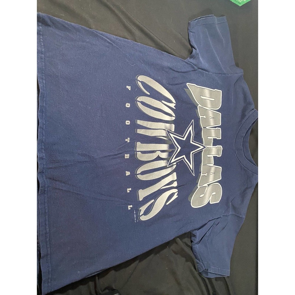 Vintage 1995 Dallas Cowboys National Conference T Shirt Size L Single Stitch